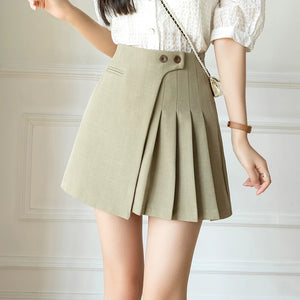 VILZSTUDIOS Chic Korean High Waist Pleated Skirt
