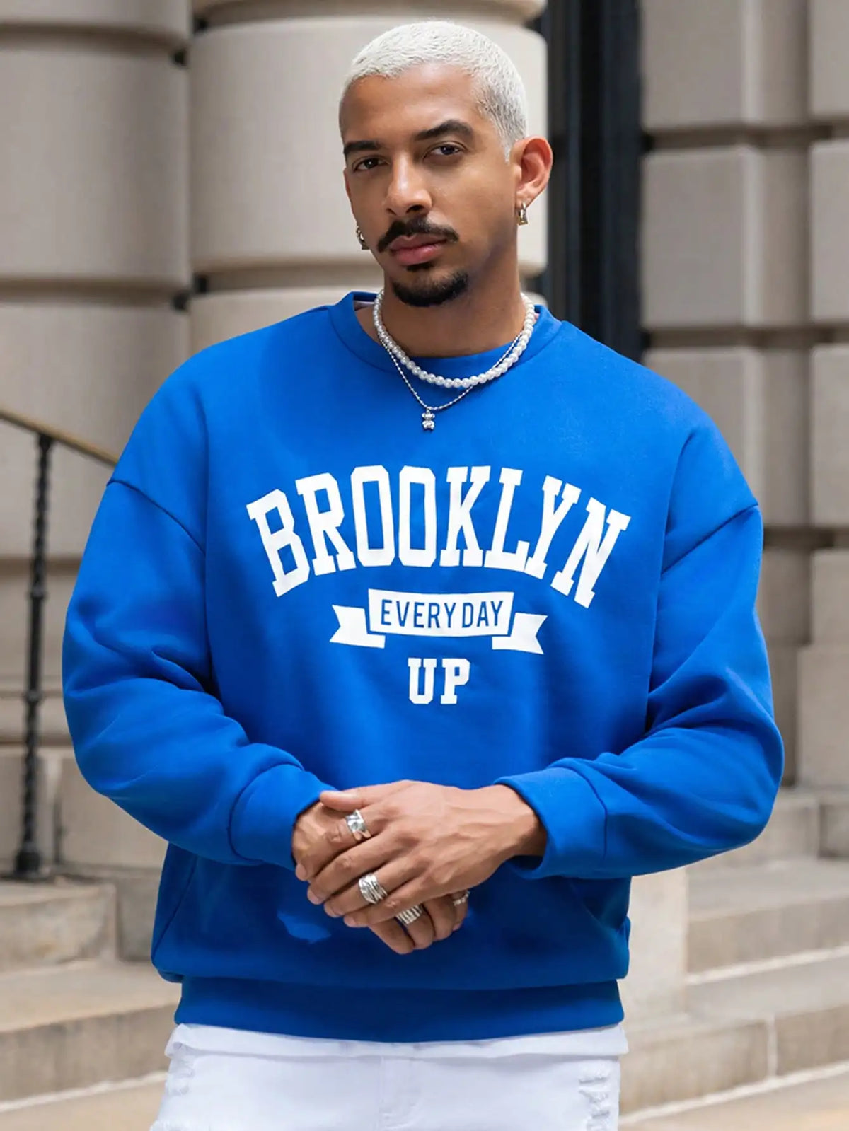 VILZSTUDIOS Brooklyn Round Neck Casual Sweater