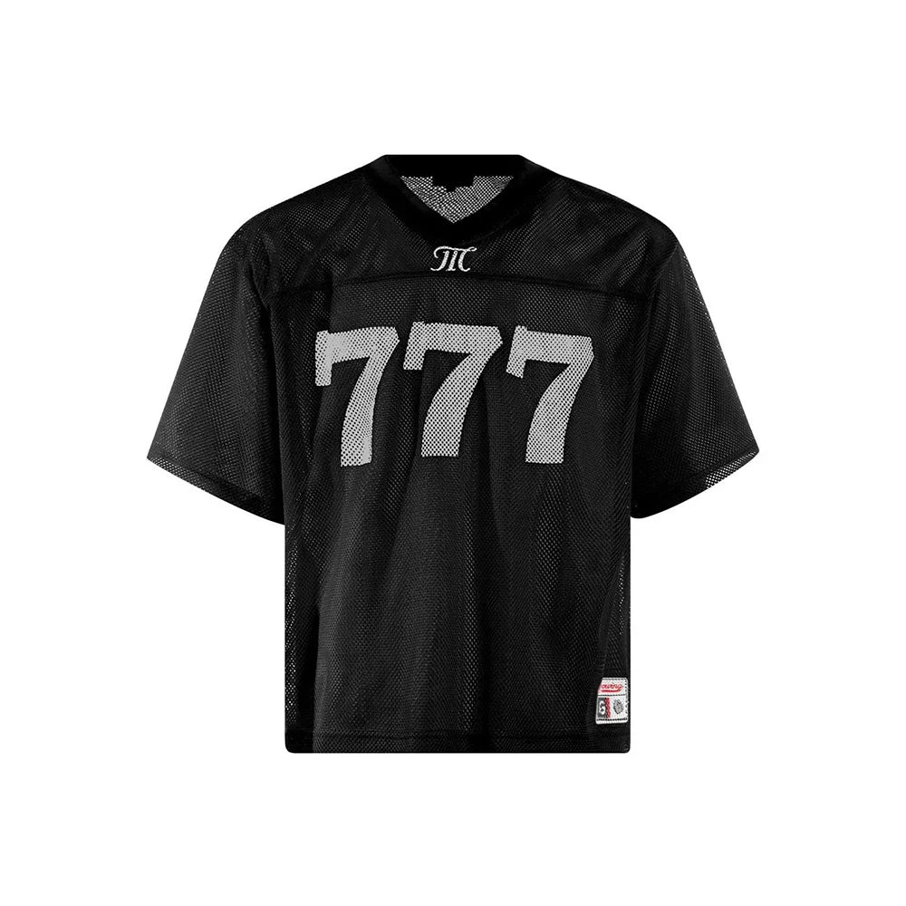 VILZSTUDIOS Breathable Mesh Hollow Short-Sleeved Retro T-Shirt