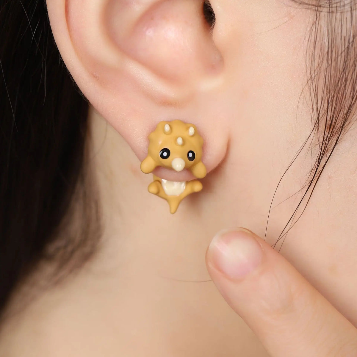 VILZSTUDIOS Cute Korean Dinosaur Crocodile Earring
