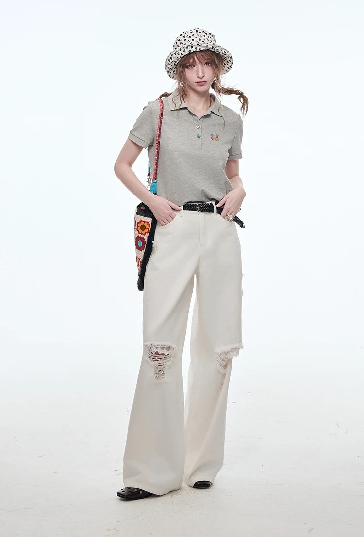 VILZSTUDIOS Classic Wide Leg Jeans