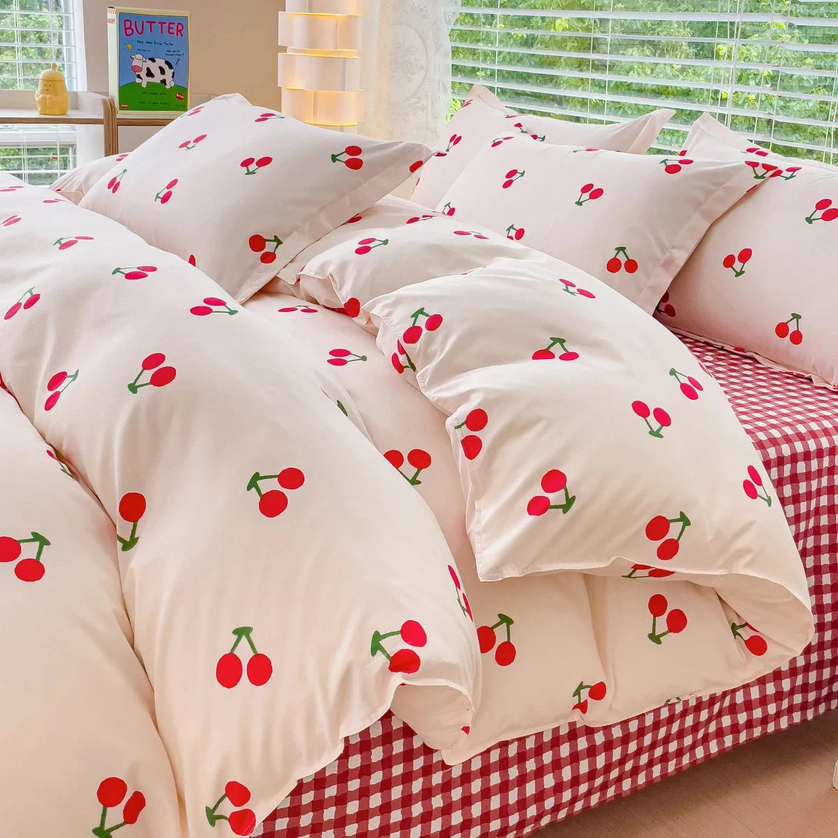 VILZSTUDIOS Soft Floral Duvet Bedding Set