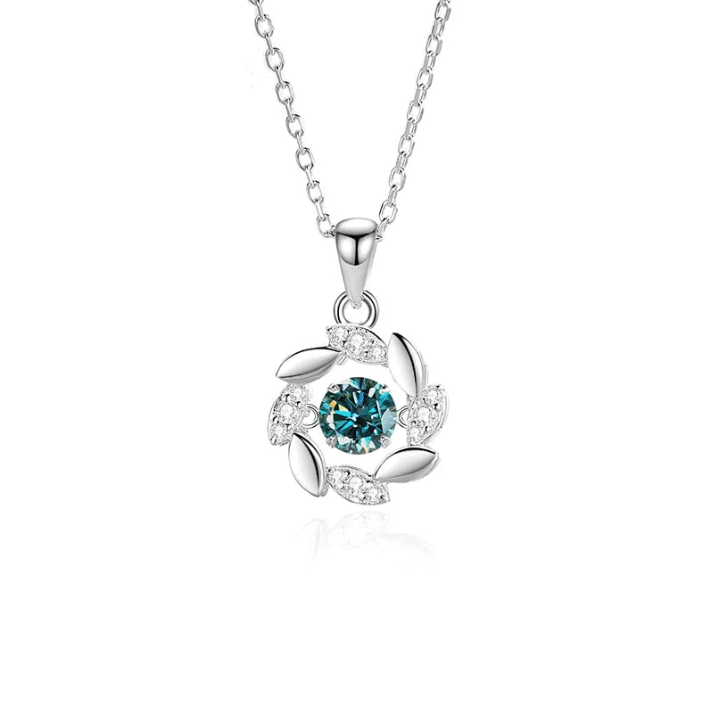 VILZSTUDIOS Round Moissanite Pendant Necklace