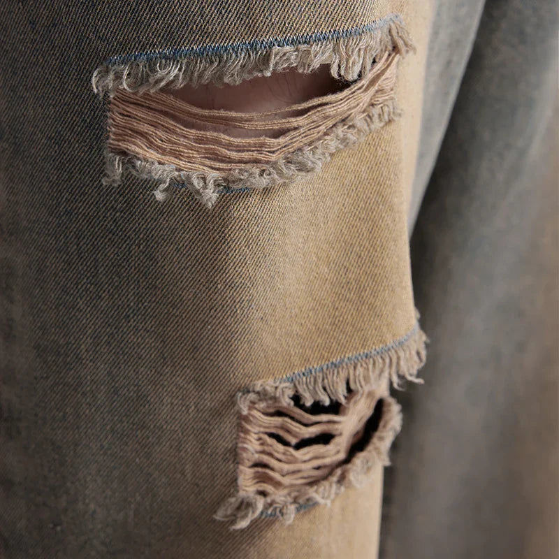 VILZSTUDIOS Vintage Ripped Grunge Jeans