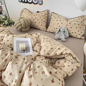 VILZSTUDIOS Soft Mushroom Duvet Cover Bedding Set