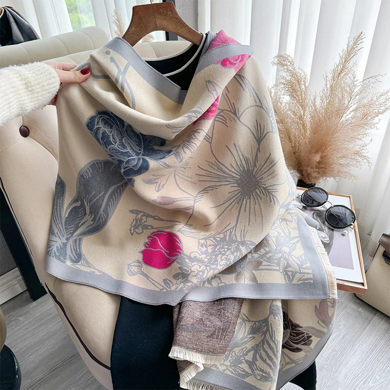 VILZSTUDIOS Luxurious Two-Sided Cashmere Scarf