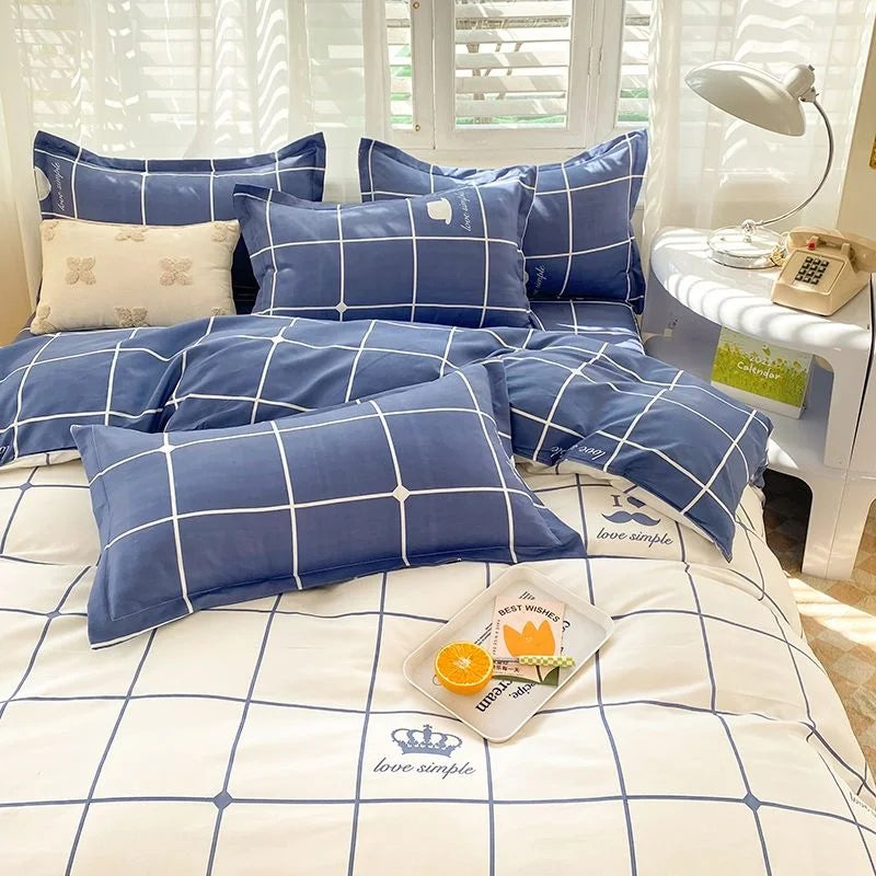 VILZSTUDIOS Vibrant Checkerboard Duvet Bedding Set