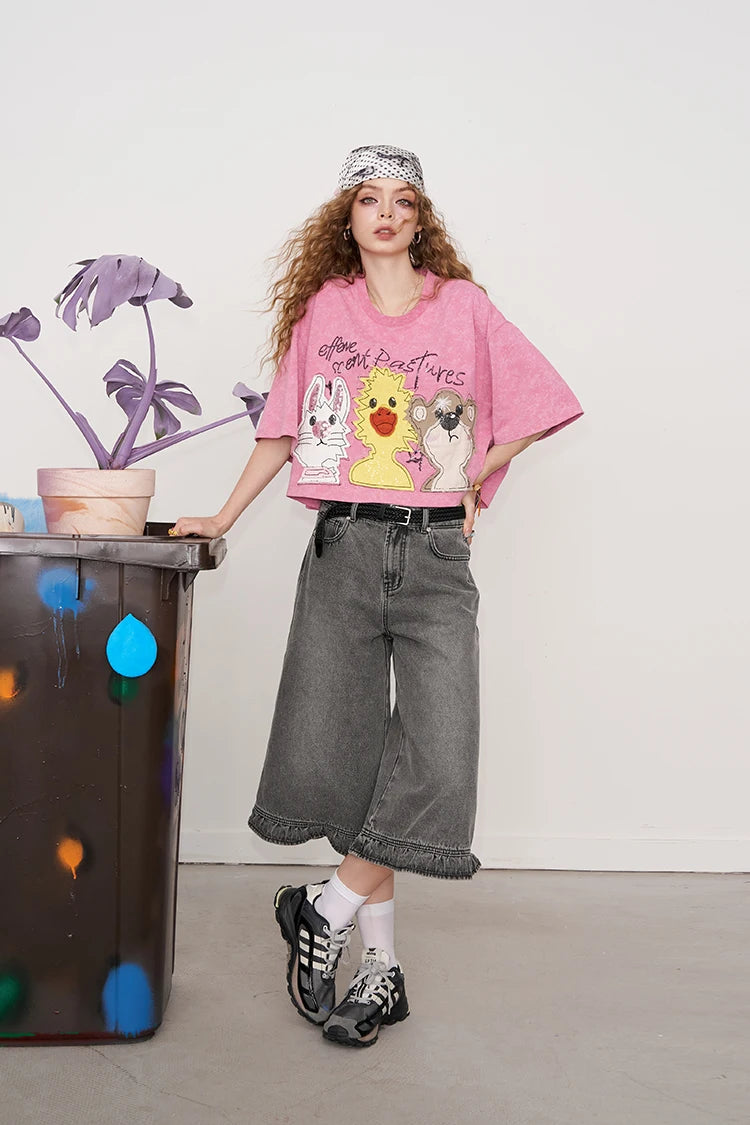 VILZSTUDIOS Vibrant Cartoon Print T-Shirt