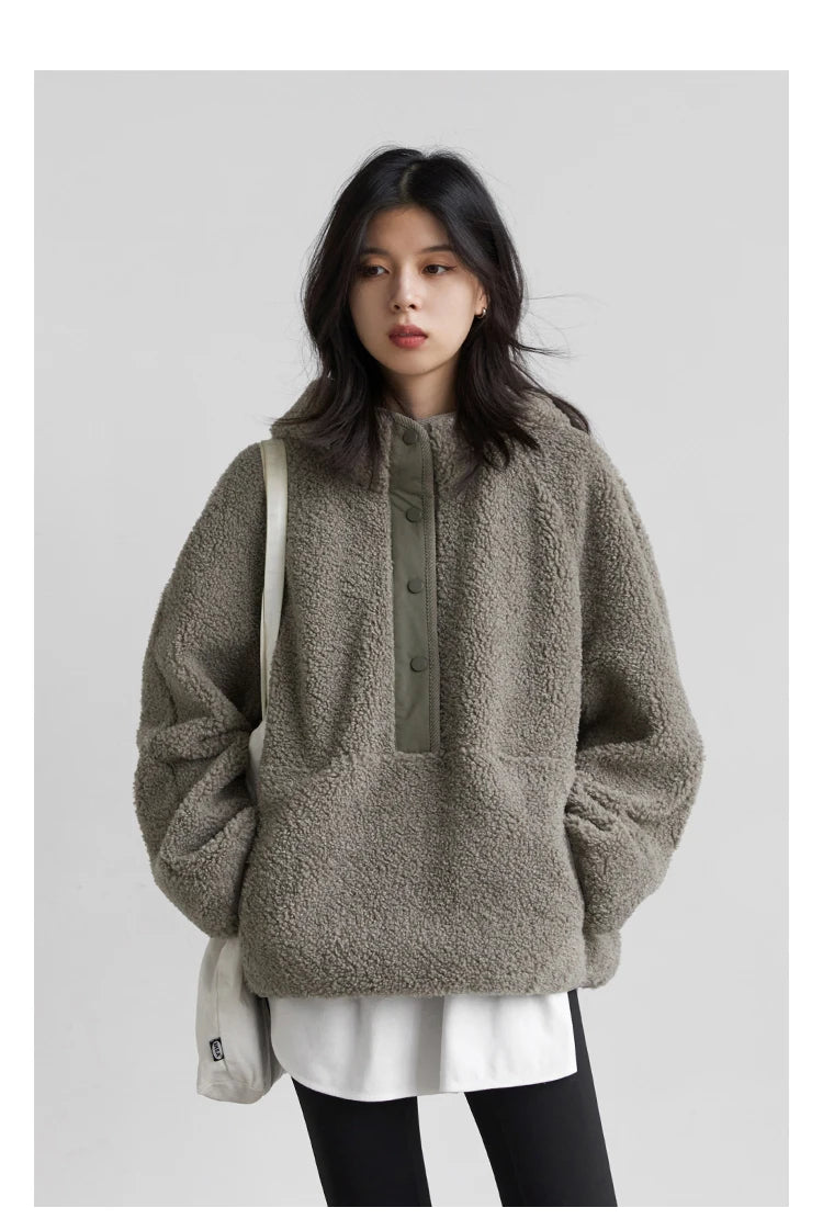 VILZSTUDIOS Granular Fleece Chic Hoodie