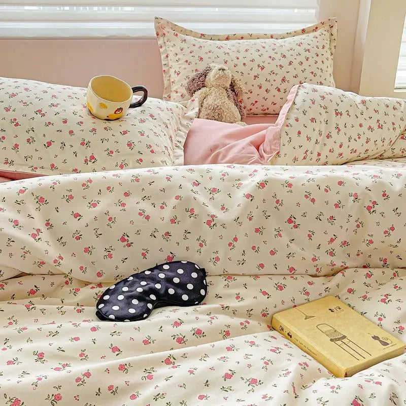 VILZSTUDIOS Elegant Floral Duvet Cover Bedding Set