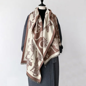 VILZSTUDIOS Animal Printed Cashmere Scarves