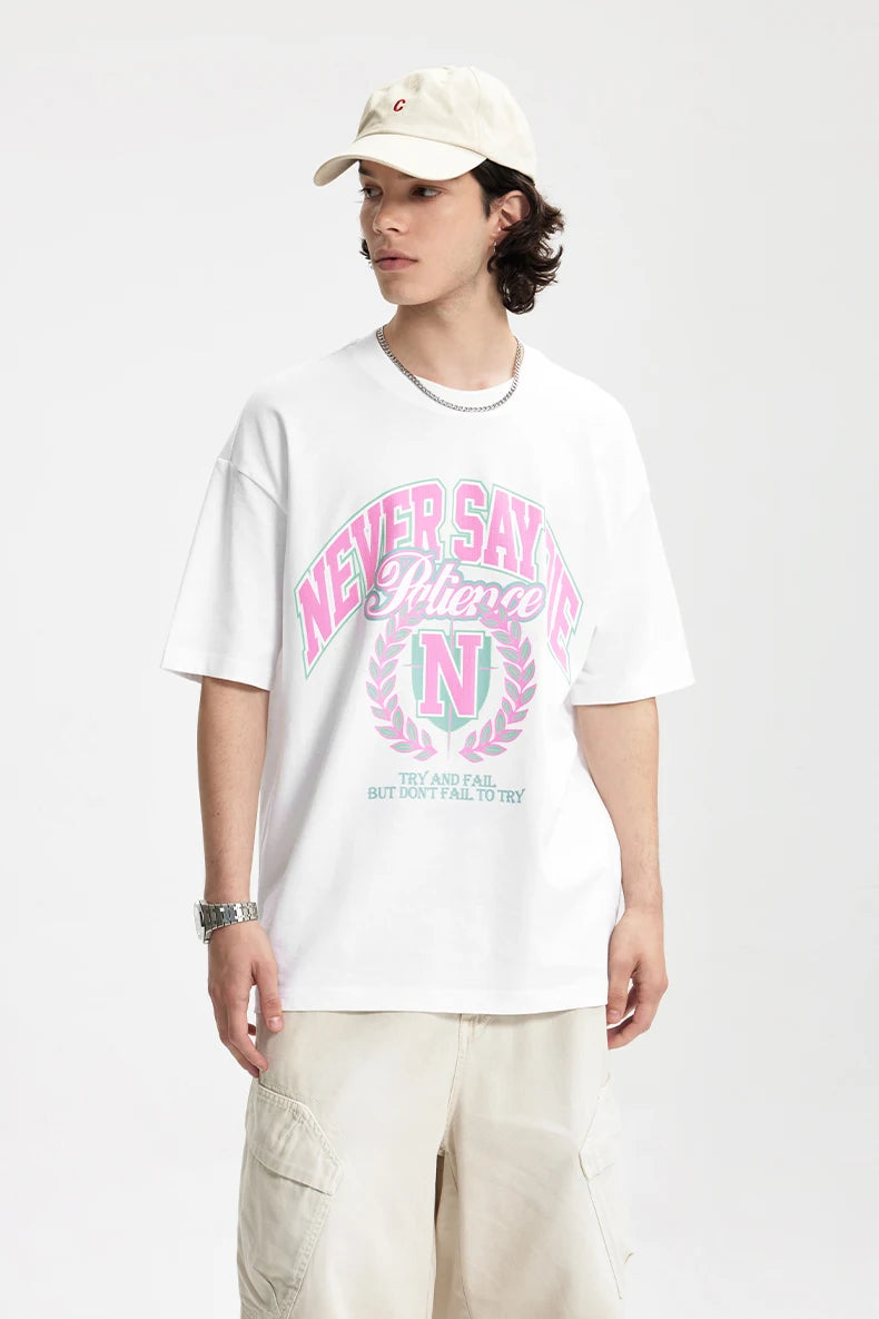 VILZSTUDIOS Trendy American Style College Printed T-Shirt
