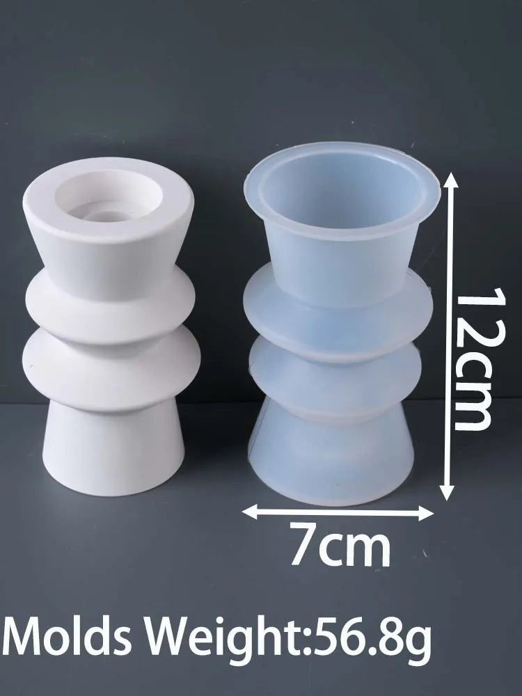 VILZSTUDIOS Modern Nordic Candle Holder Mold
