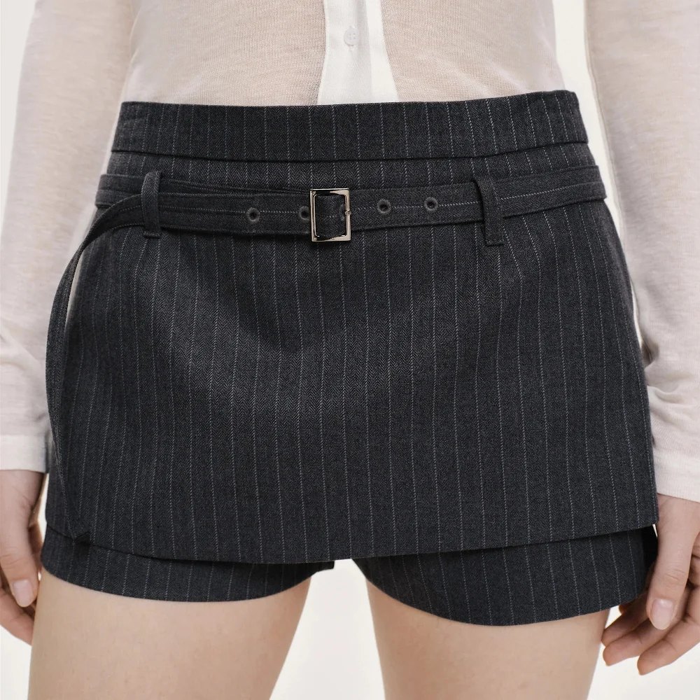 VILZSTUDIOS Sexy High Waist A-Line Mini Shorts