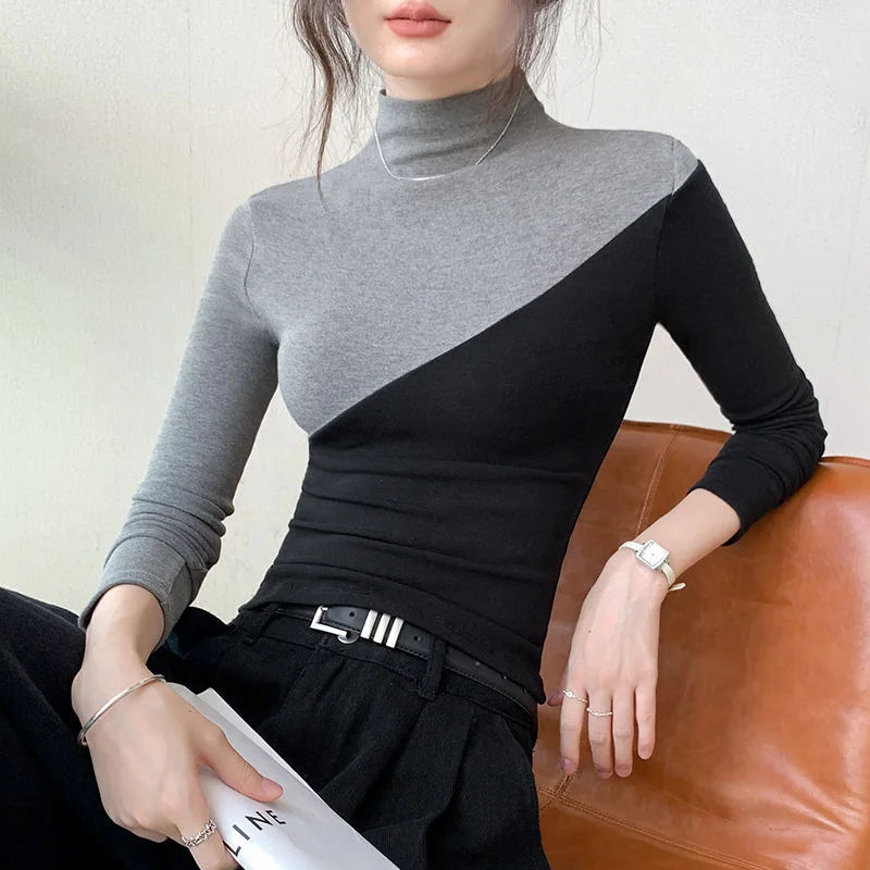 VILZSTUDIOS Elegant Cozy Knitted Turtleneck Sweater
