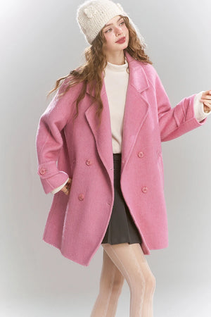 VILZSTUDIOS Retro Plaid Plush Preppy Coat