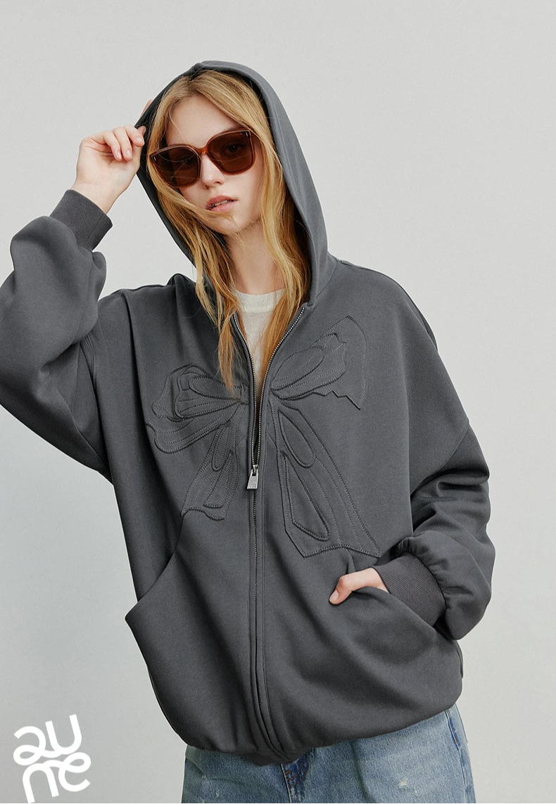 VILZSTUDIOS Cozy Bowknot Hoodie
