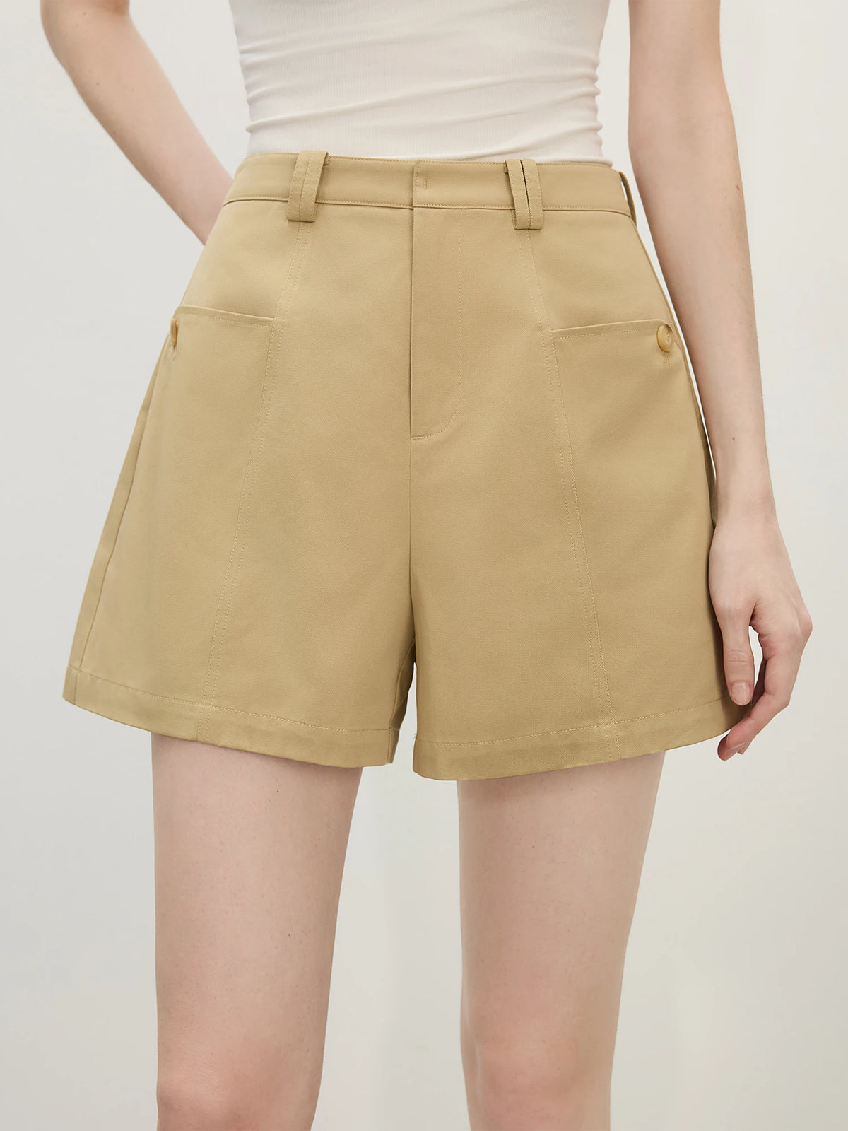 VILZSTUDIOS Versatile Casual Loose Fit Cotton Shorts