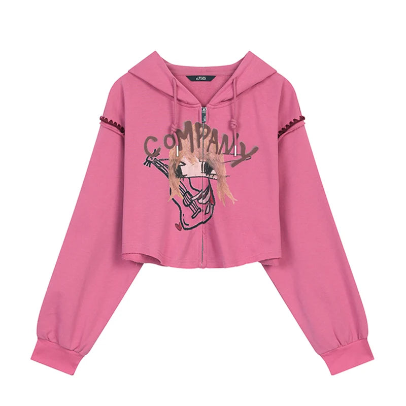 VILZSTUDIOS Original Graphic Cropped Hoodie