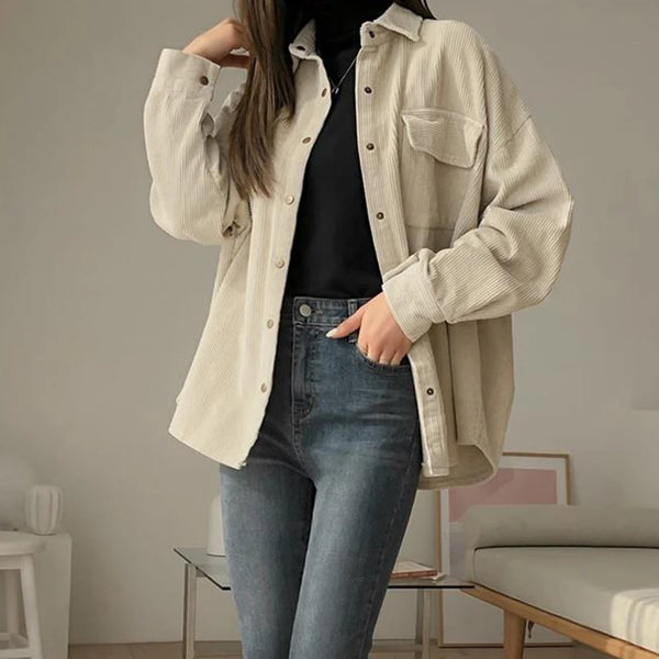Cozy Corduroy Loose Fit Shirt