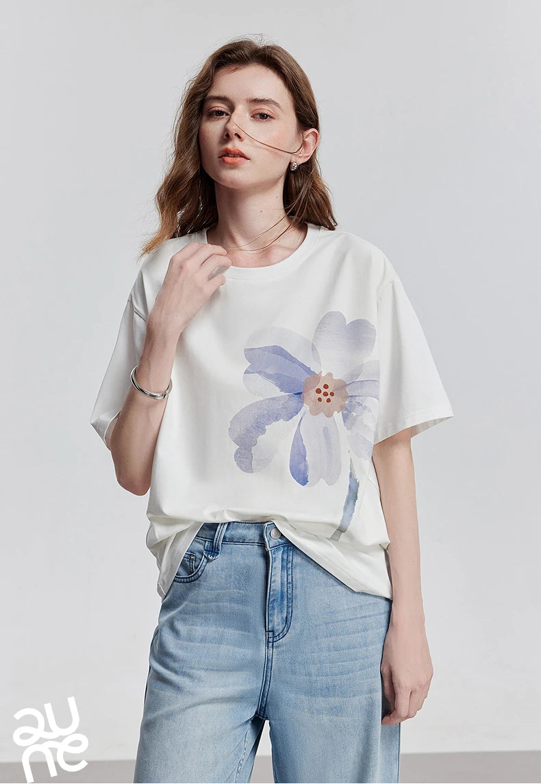 VILZSTUDIOS Stylish Short Sleeve Spring Women T-Shirt
