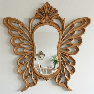VILZSTUDIOS Irregular Big Decorative Mirrors Retro Luxury Bedroom Wall Make Up Mirror Vanity Aesthetic Girls Espelho Room Decoration
