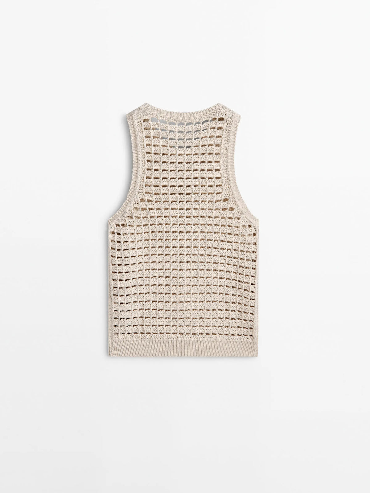 VILZSTUDIOS Sleeveless Knit Openwork Tank Top