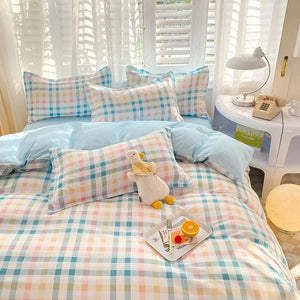 VILZSTUDIOS Vibrant Checkerboard Duvet Bedding Set