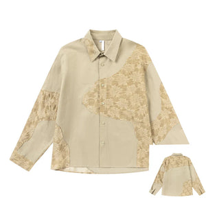 VILZSTUDIOS Oversized Stylish Patchwork Blouse Shirt
