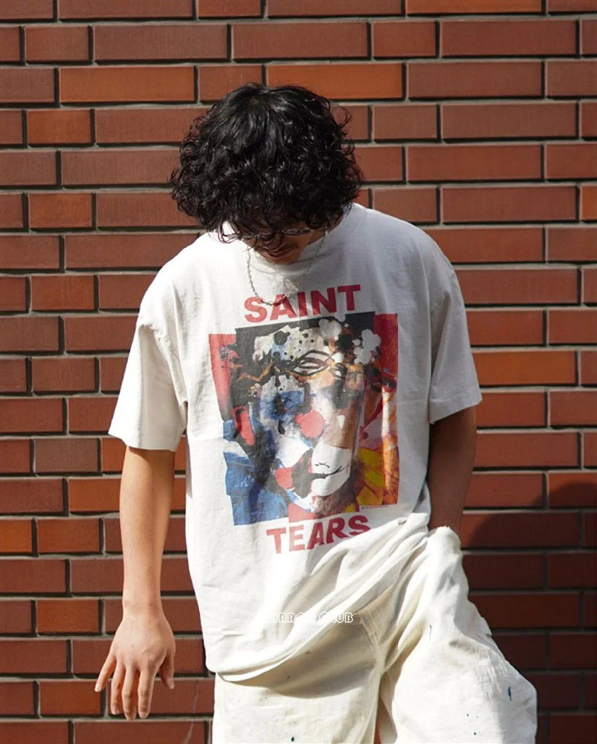 VILZSTUDIOS Retro Graffiti Print Summer T-Shirt