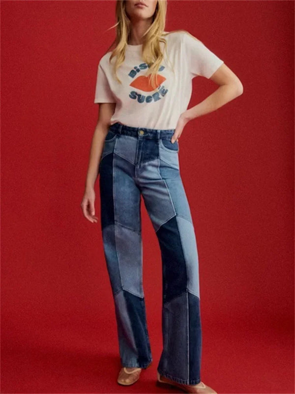 Vintage Cotton Lip Print T-Shirt