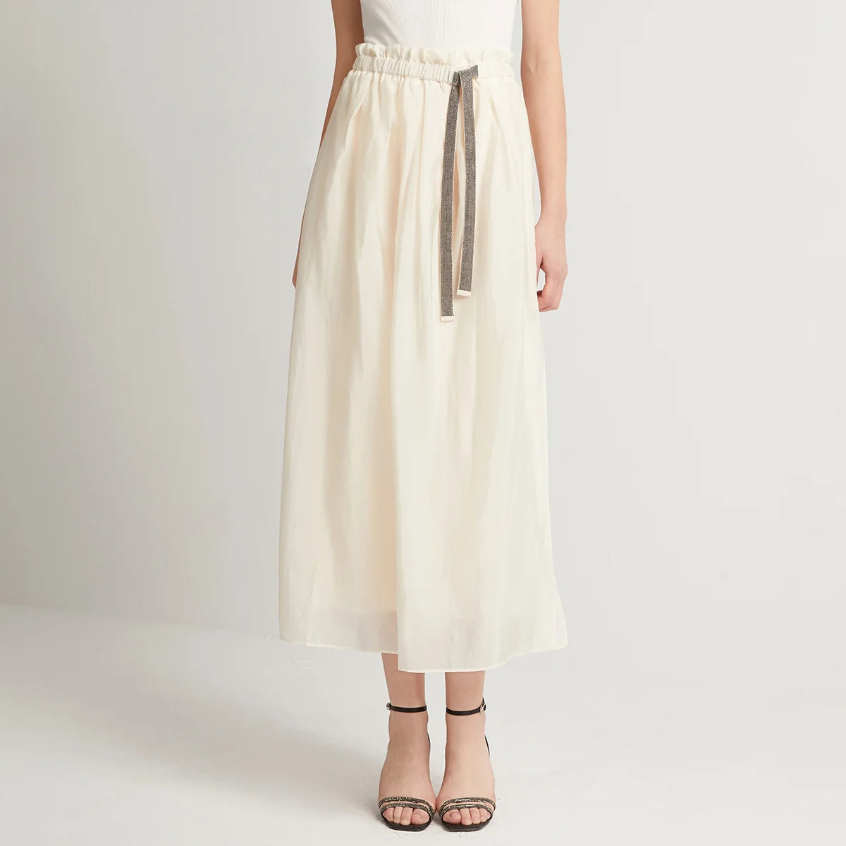 VILZSTUDIOS Elegant Luxury High Waist Irregular Skirt