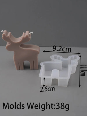 VILZSTUDIOS Festive Christmas Silicone Scented Candle Mold