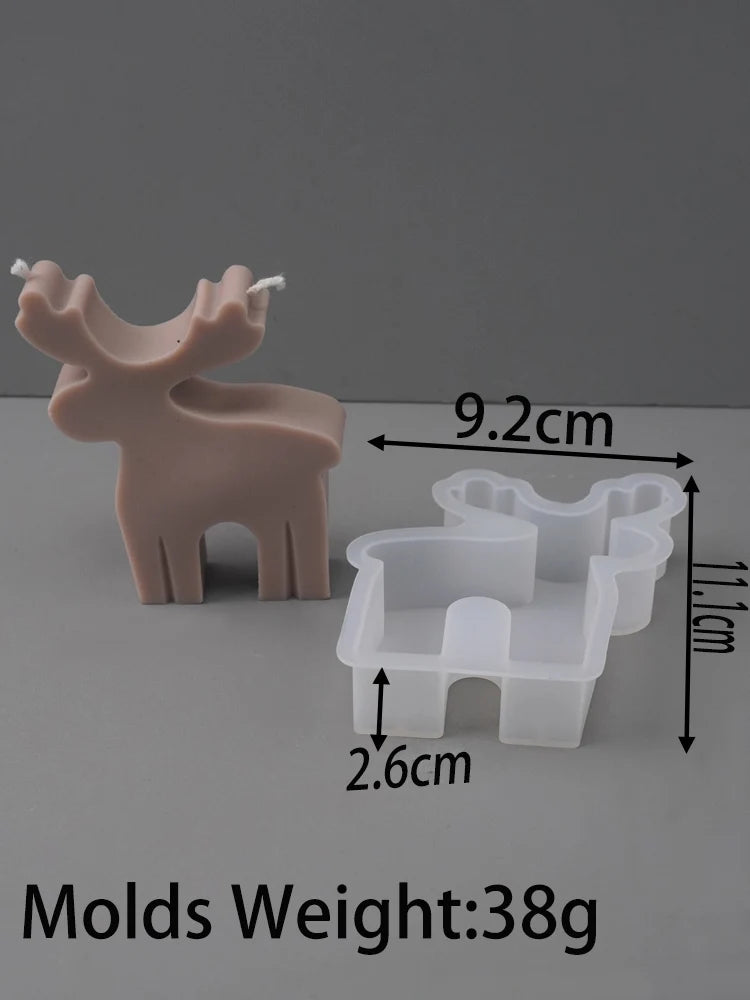 VILZSTUDIOS Festive Christmas Silicone Scented Candle Mold