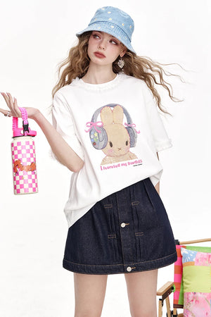 VILZSTUDIOS Laced Sleeves Casual T-Shirt