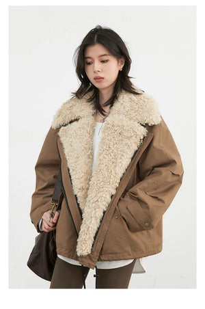 VILZSTUDIOS Chic Loose Retro Cotton Jacket