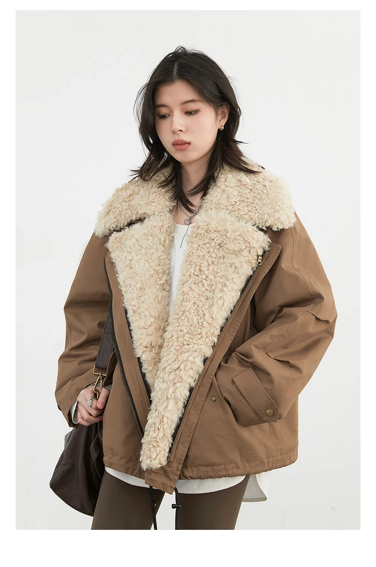 VILZSTUDIOS Chic Loose Retro Cotton Jacket