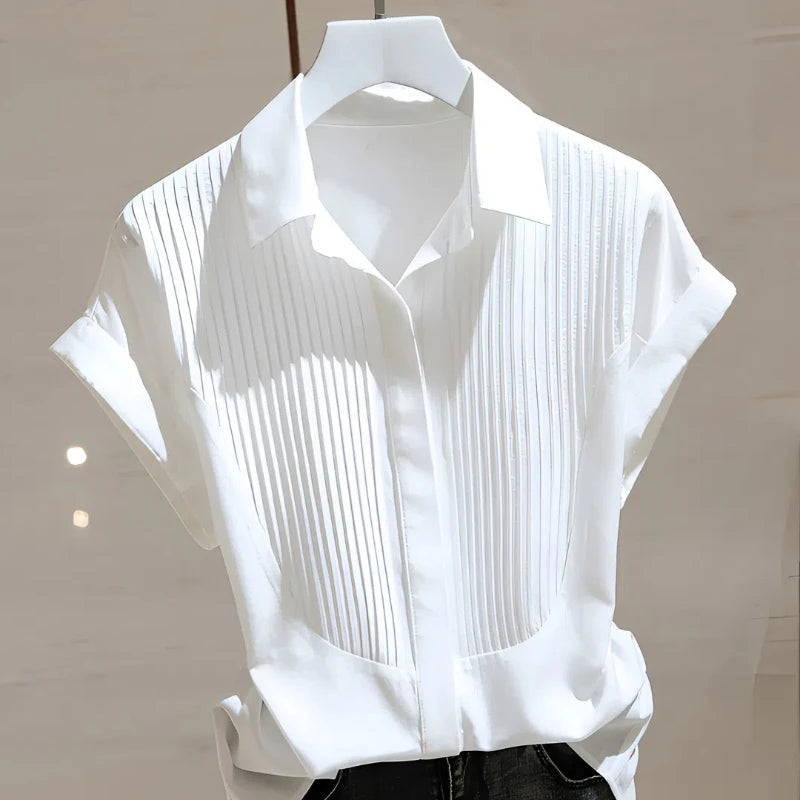 VILZSTUDIOS Elegant Pleated Shirt