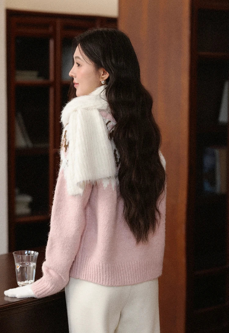 VILZSTUDIOS Cozy Pink Sweater