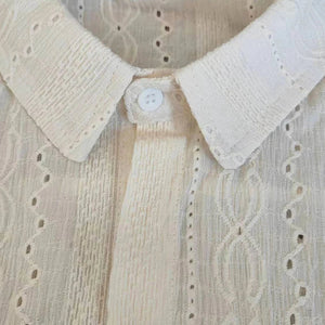 VILZSTUDIOS Apricot Mesh Lapel ShirtCoquette Apricot Mesh Lapel Shirt