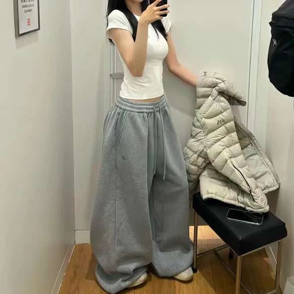 Vintage Wide Leg Parachute Pants