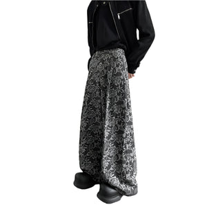 VILZSTUDIOS Floral Baggy Gothic Pattern Pants