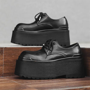VILZSTUDIOS Trendy Big Head Leather Casual Shoes