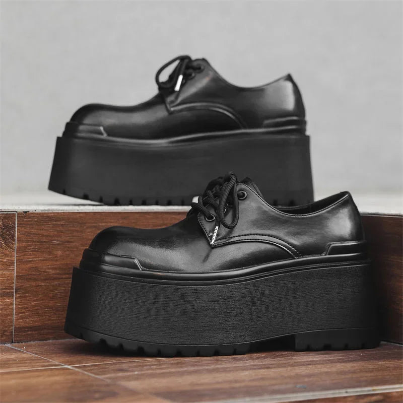 VILZSTUDIOS Trendy Big Head Leather Casual Shoes