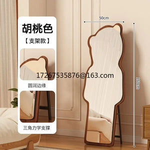 VILZSTUDIOS Floor-to-ceiling bear special-shaped full-body full-length mirror household mirror bedroom three-dimensional irregular cloud