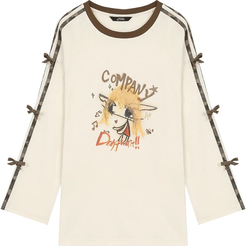 VILZSTUDIOS Oversized Long Bow Sleeve Top