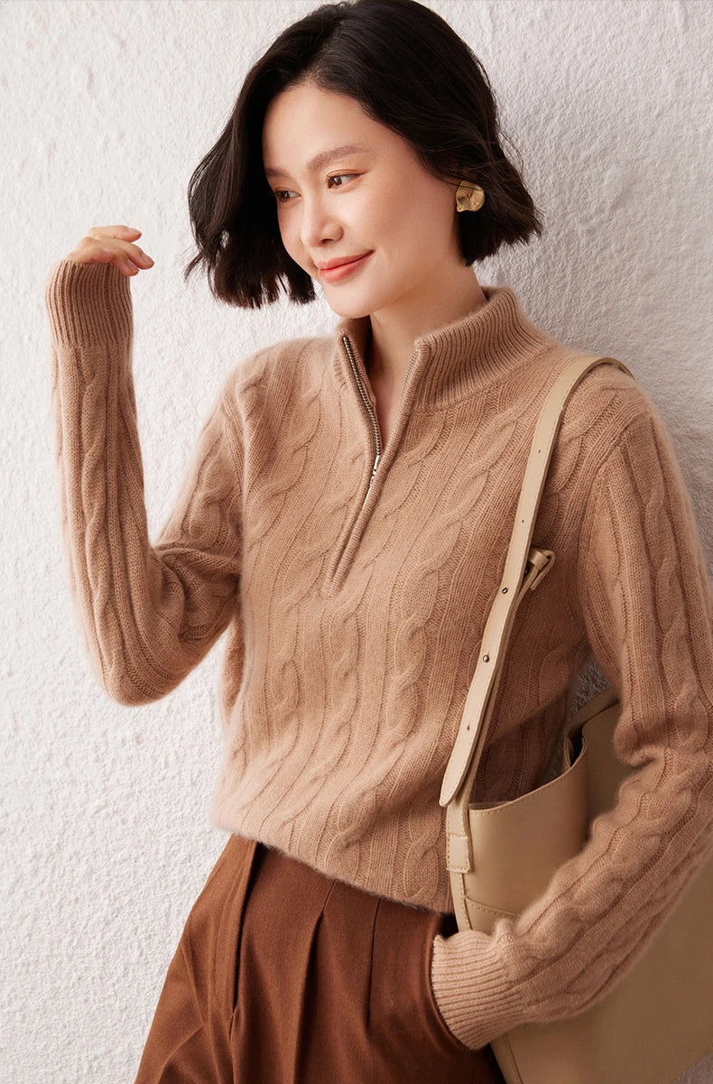 VILZSTUDIOS Thick Cashmere Turtleneck Sweater