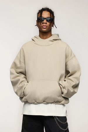 VILZSTUDIOS Thick Warm High Neck Fleece Hoodie