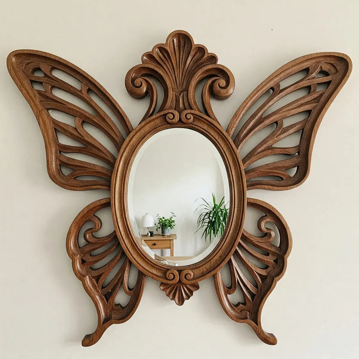 VILZSTUDIOS Irregular Big Decorative Mirrors Retro Luxury Bedroom Wall Make Up Mirror Vanity Aesthetic Girls Espelho Room Decoration