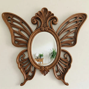 VILZSTUDIOS Irregular Big Decorative Mirrors Retro Luxury Bedroom Wall Make Up Mirror Vanity Aesthetic Girls Espelho Room Decoration